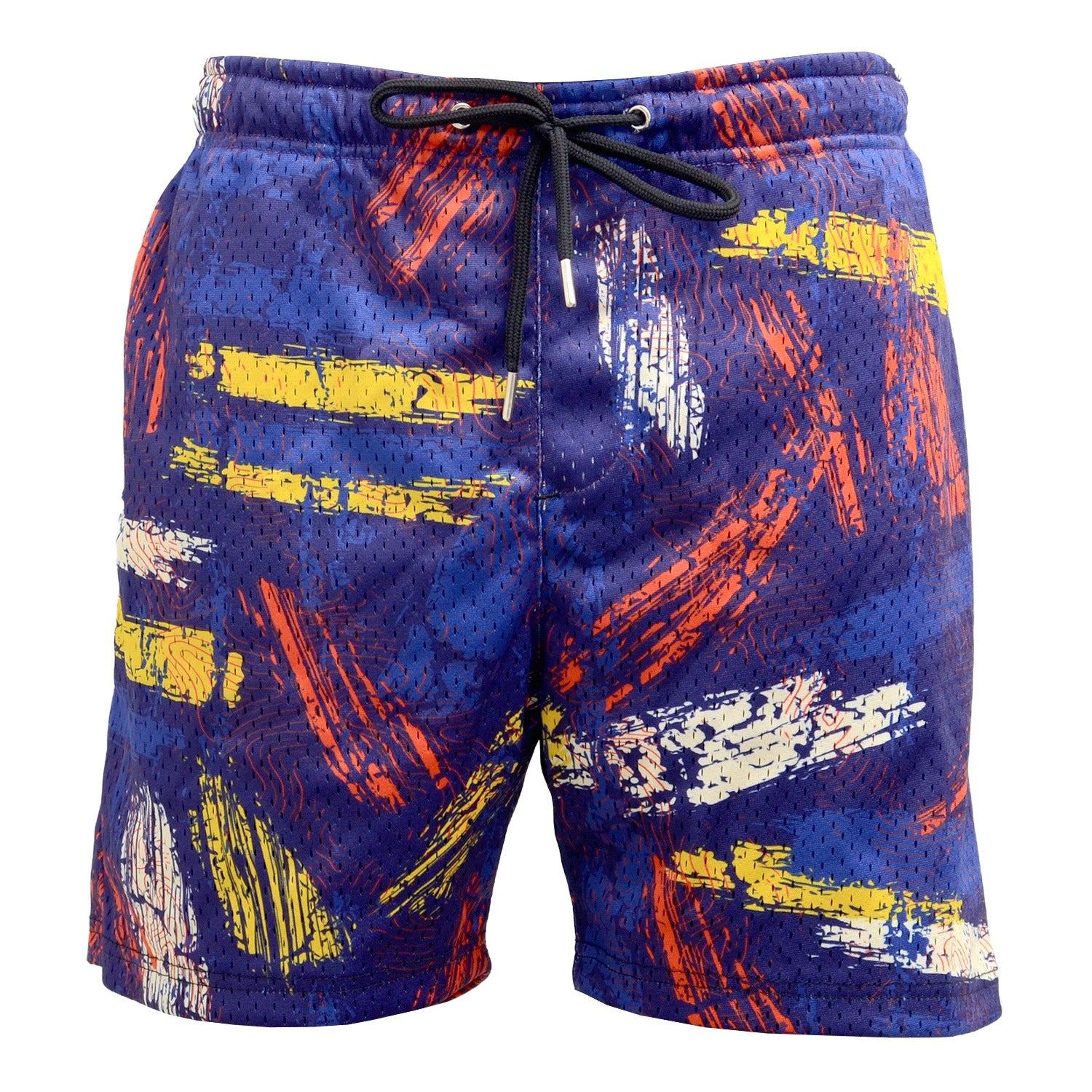 Mesh Graphic Shorts Abstract