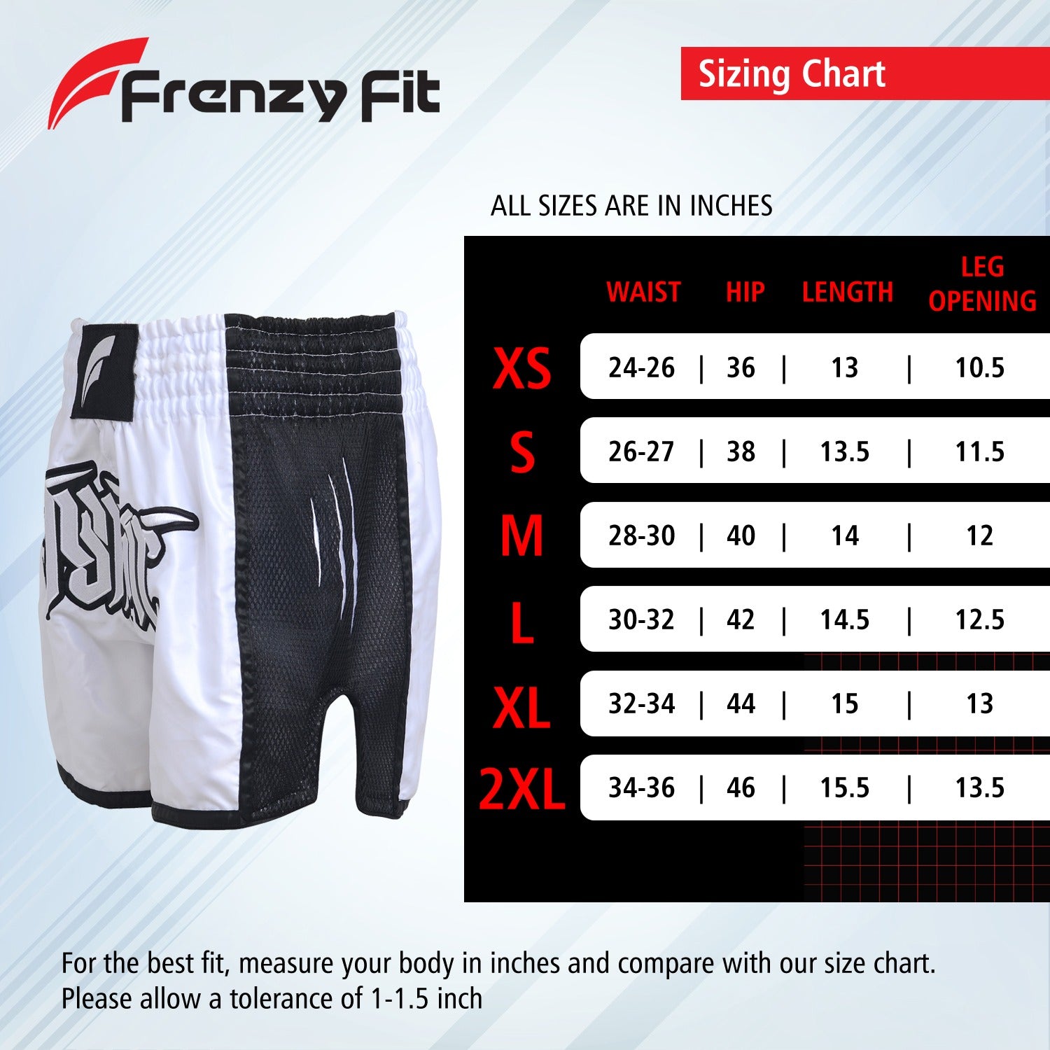 Muay Thai Short White